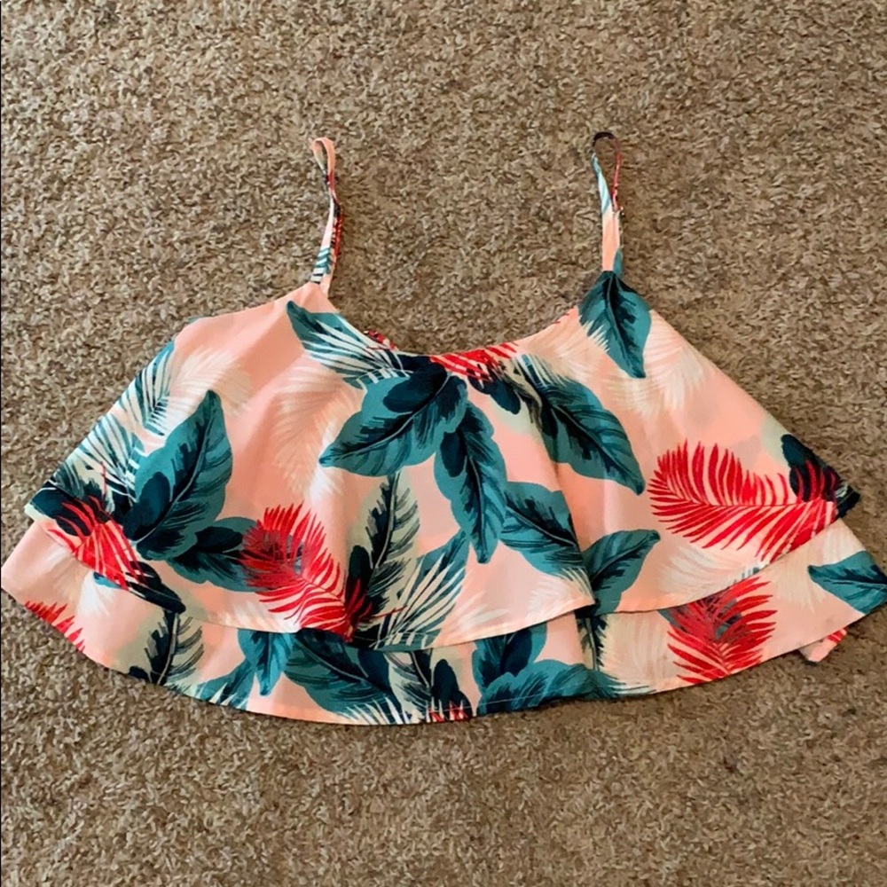 Flowery & Colorful Tank Top